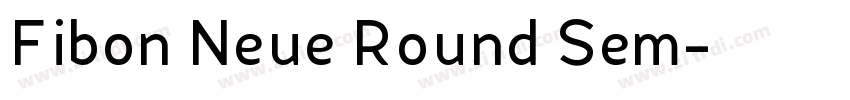 Fibon Neue Round Sem字体转换